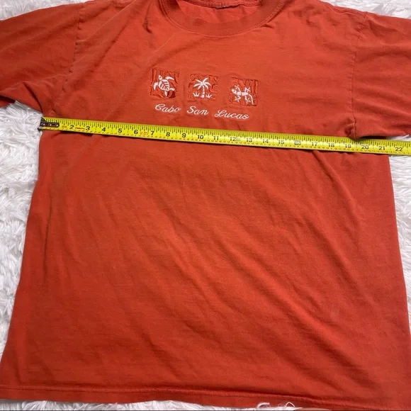 Cabo Vintage Orange Embroidery T Shirt - Picture 4 of 5